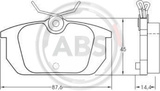 Alfa 155 platničky brzdové zadné /A.B.S./