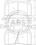 Alfa 159 predné platničky sada /A.B.S./